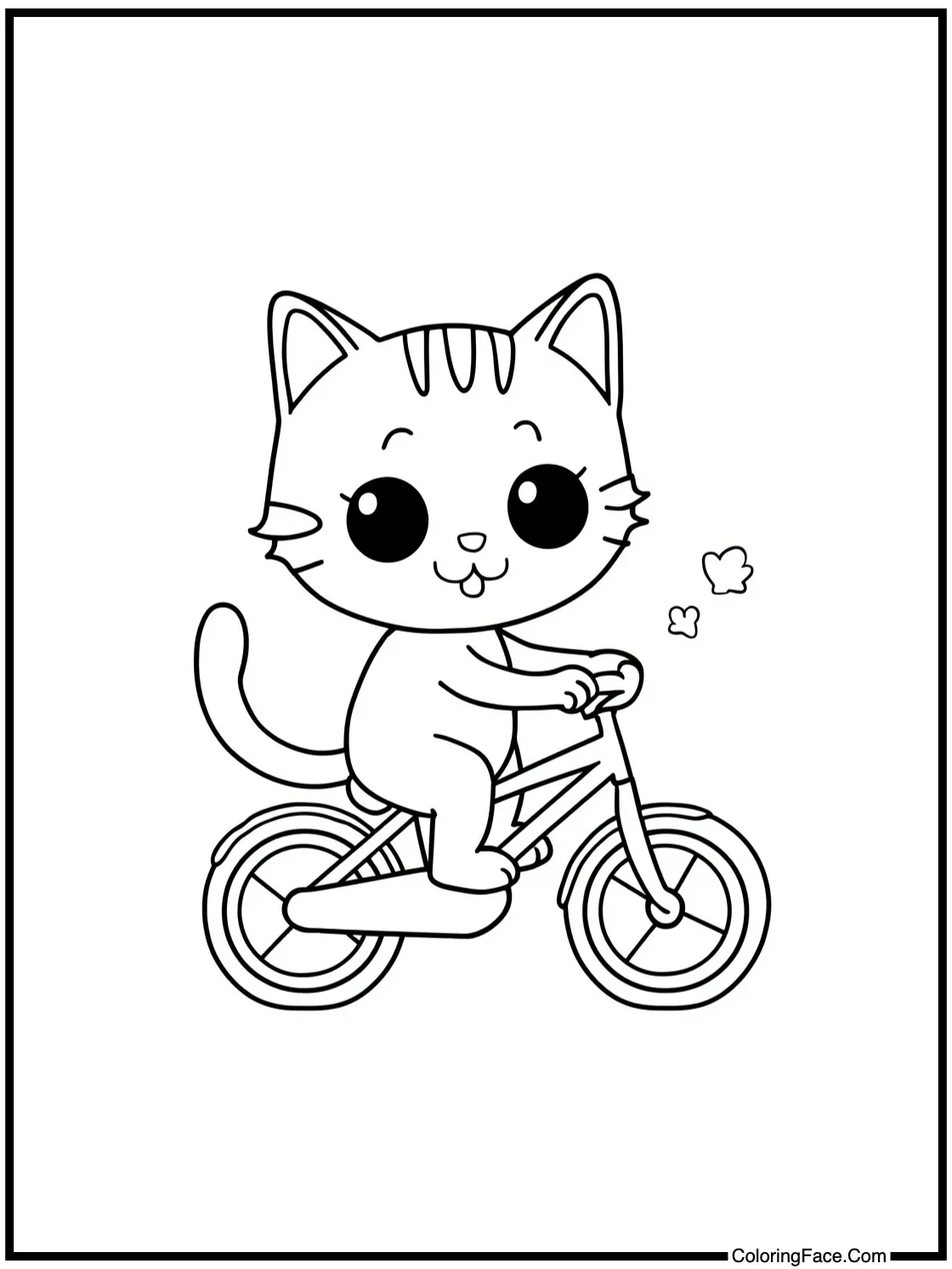 riding a small bicycle