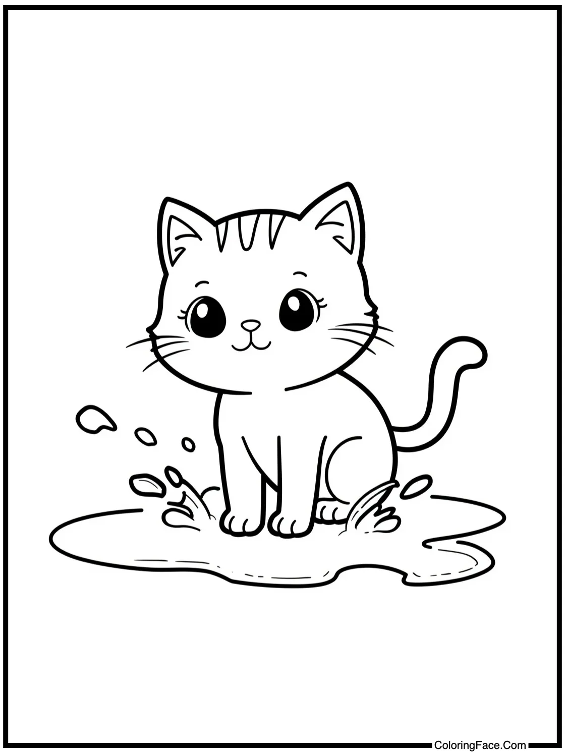 splashing in puddles