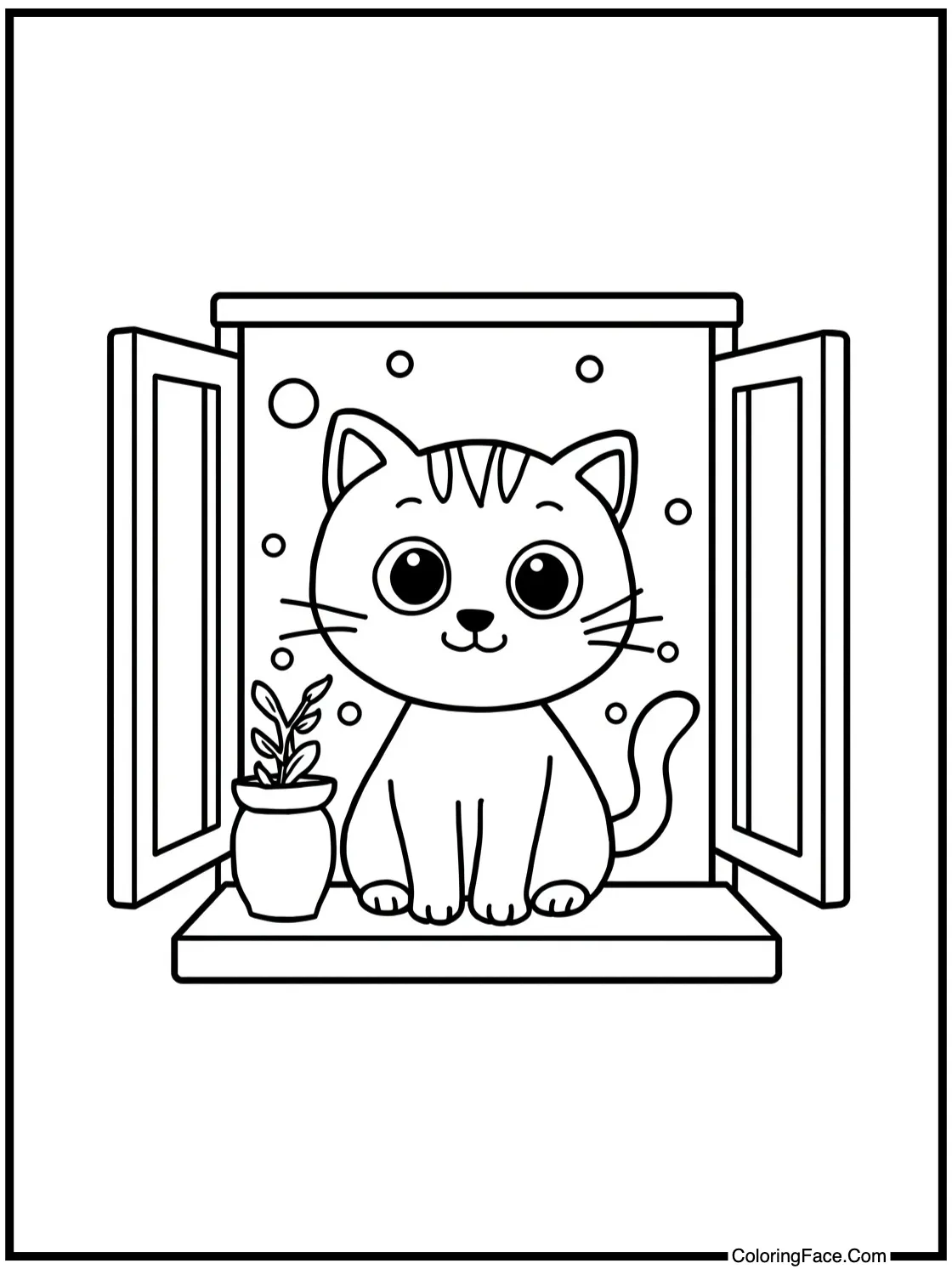 sitting by the window