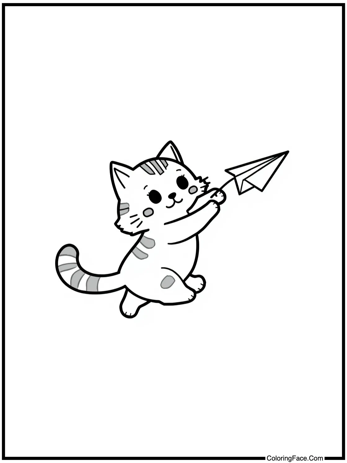 flying a paper airplane