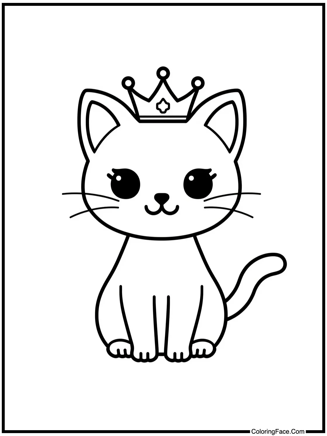 wearing a small crown