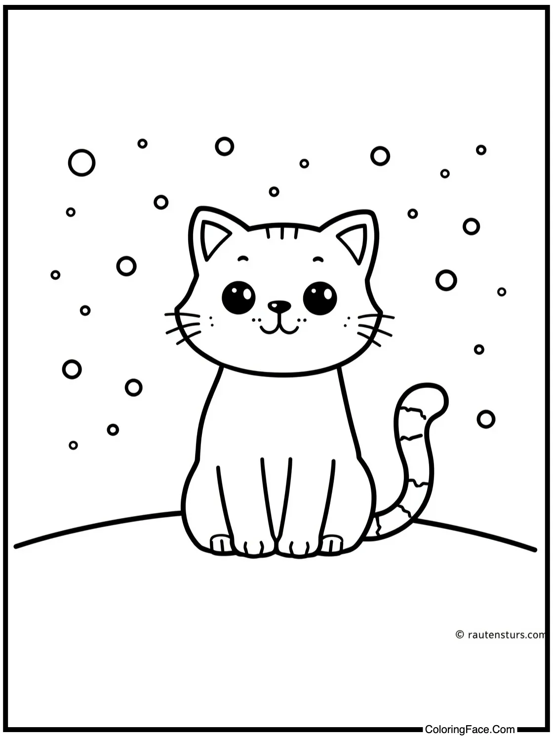 watching falling snow