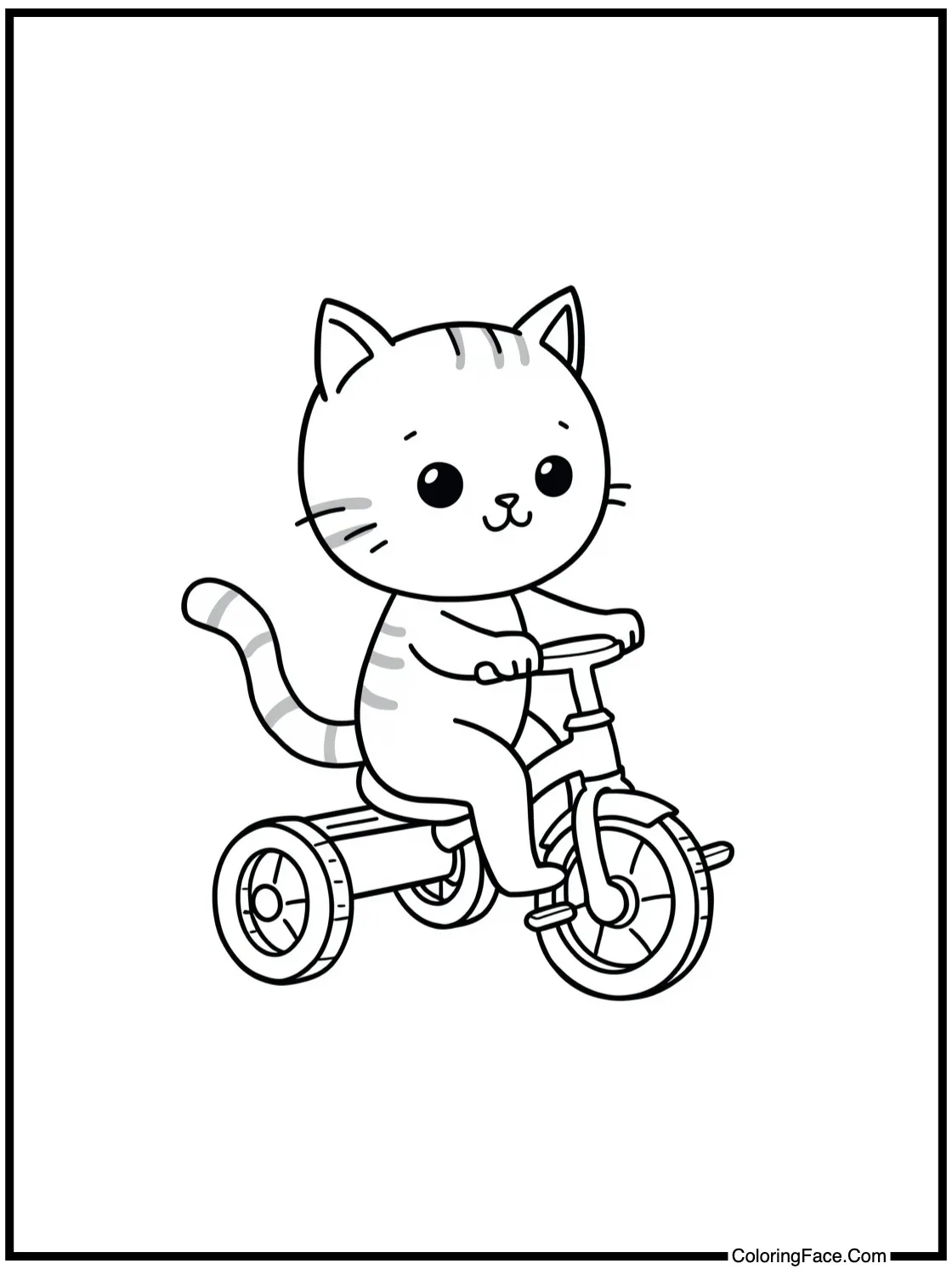 riding a tricycle