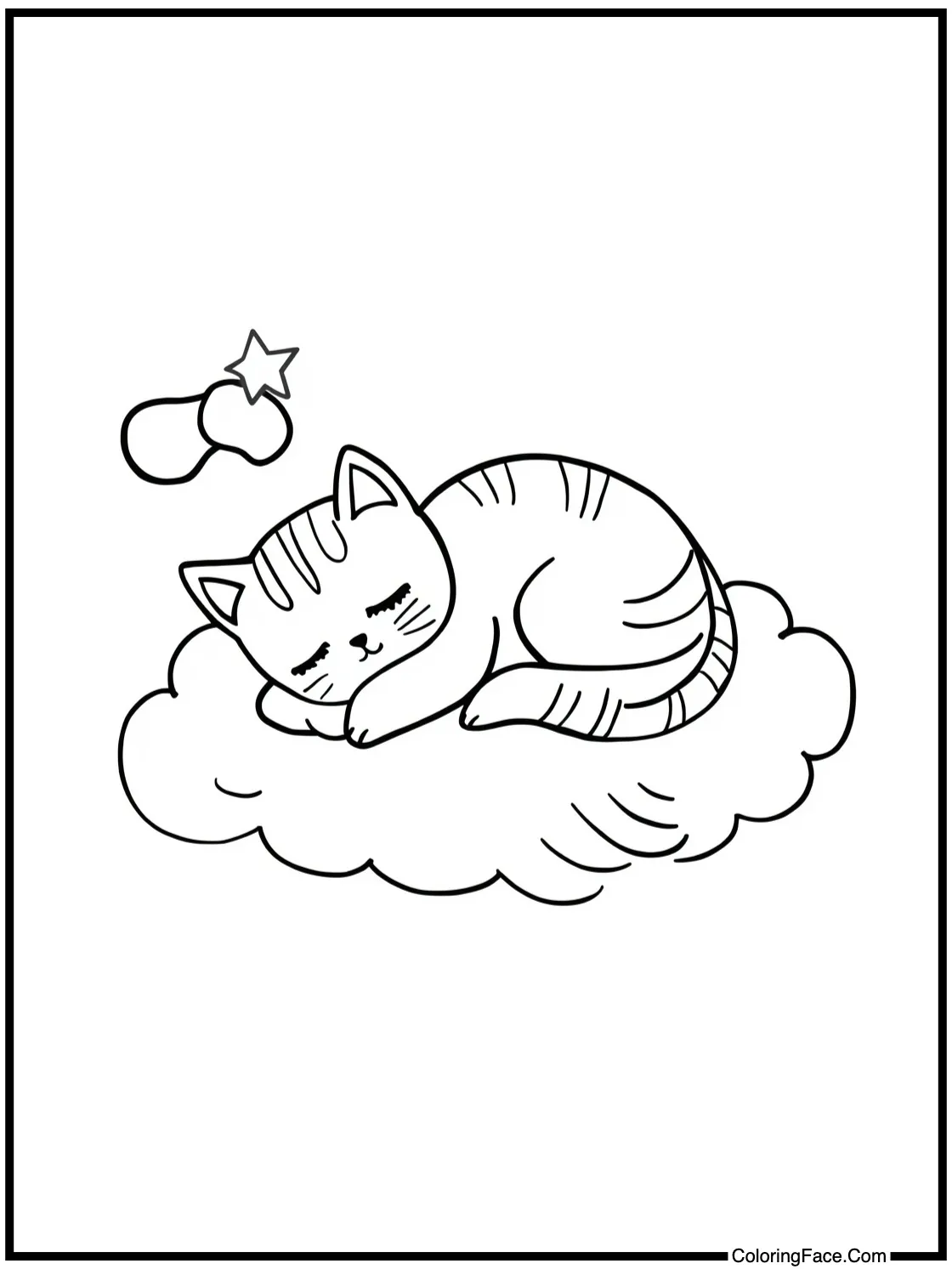 sleeping on a cloud