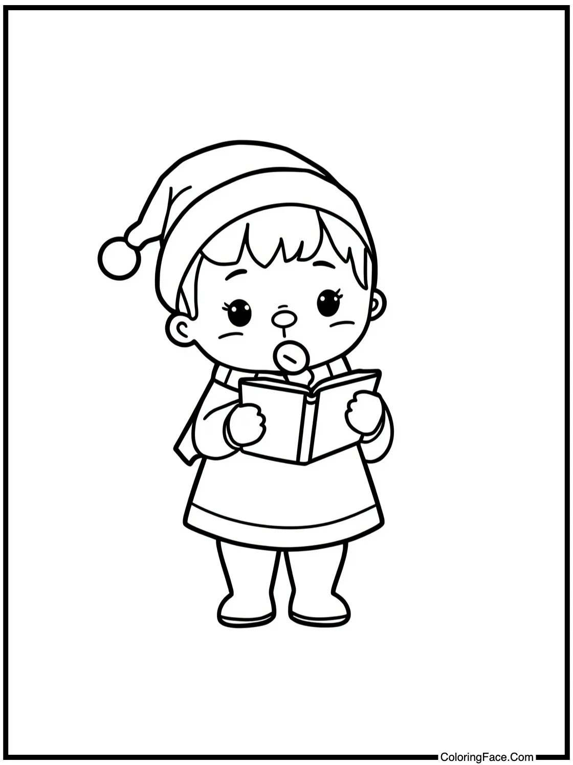 featuring a little caroler