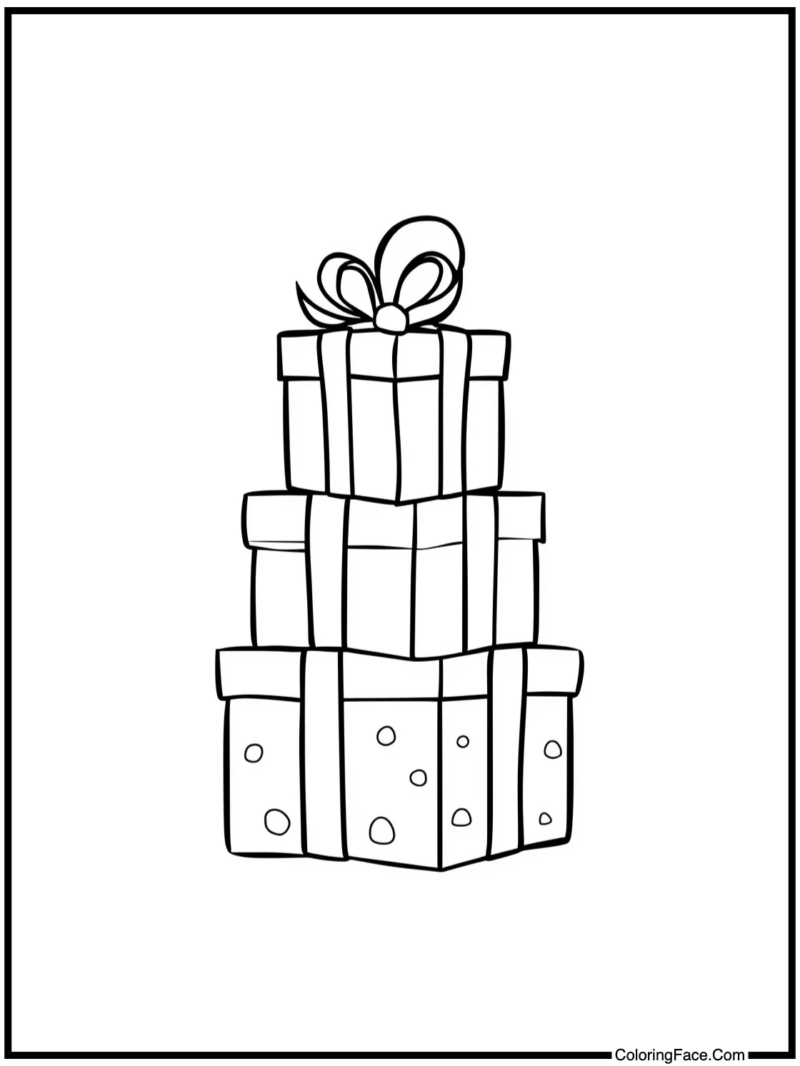 with a present stack