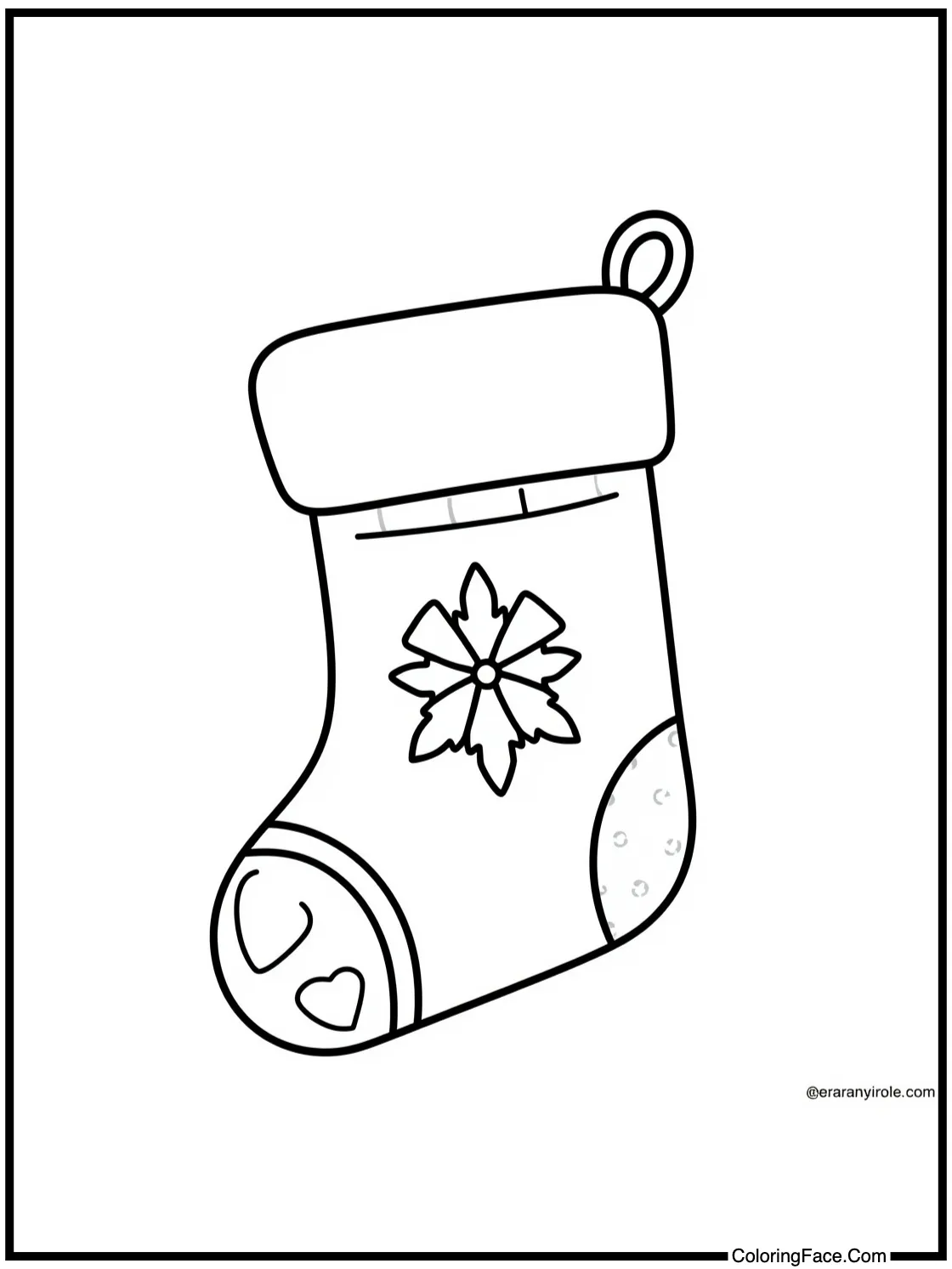 with a festive stocking