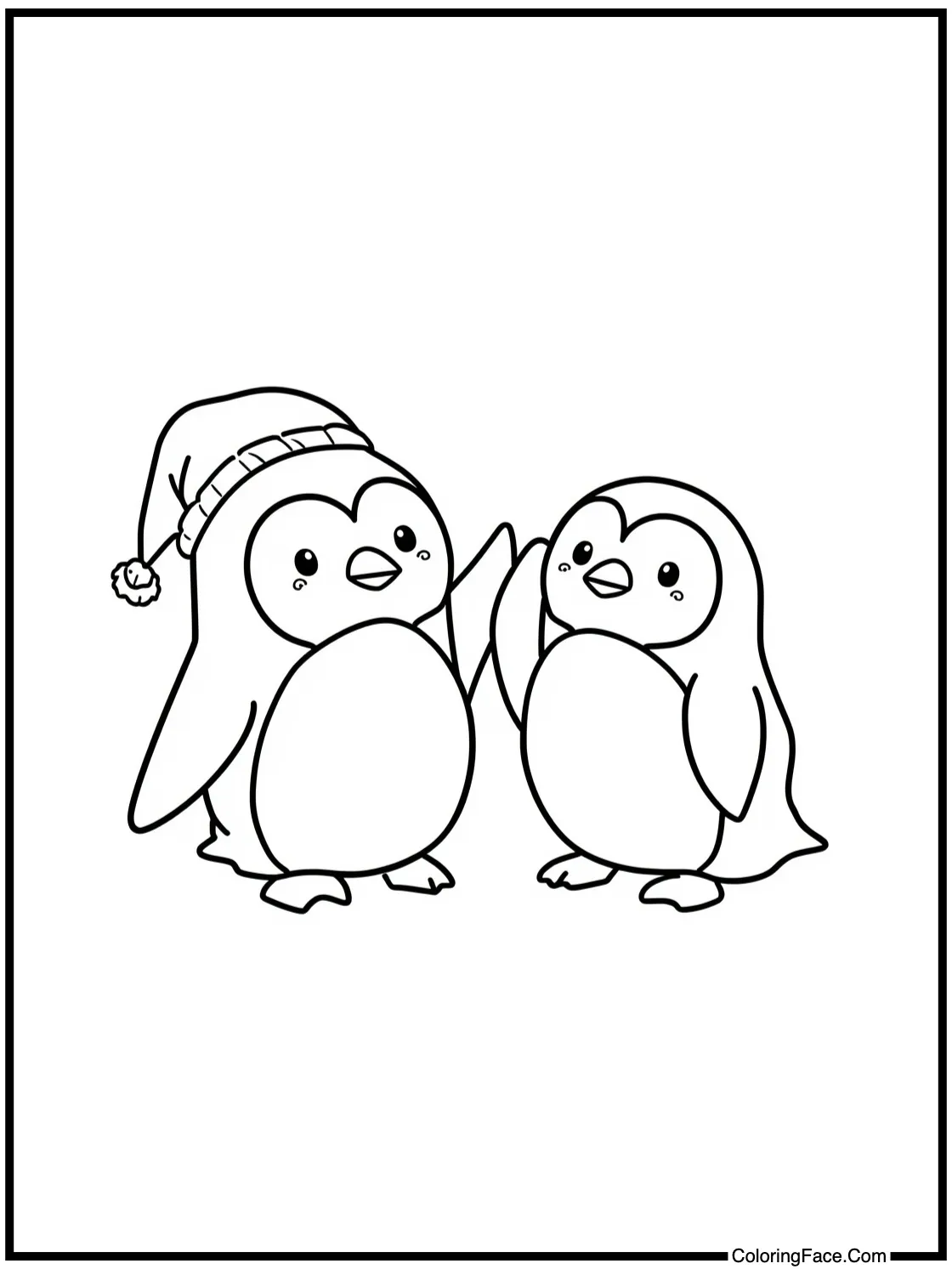 featuring playful penguins