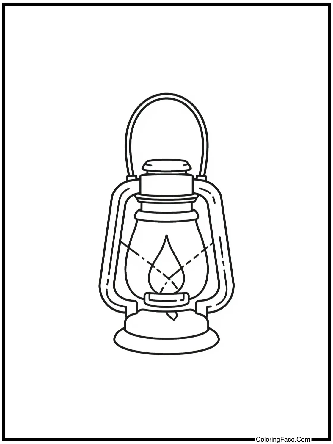 with a glowing lantern