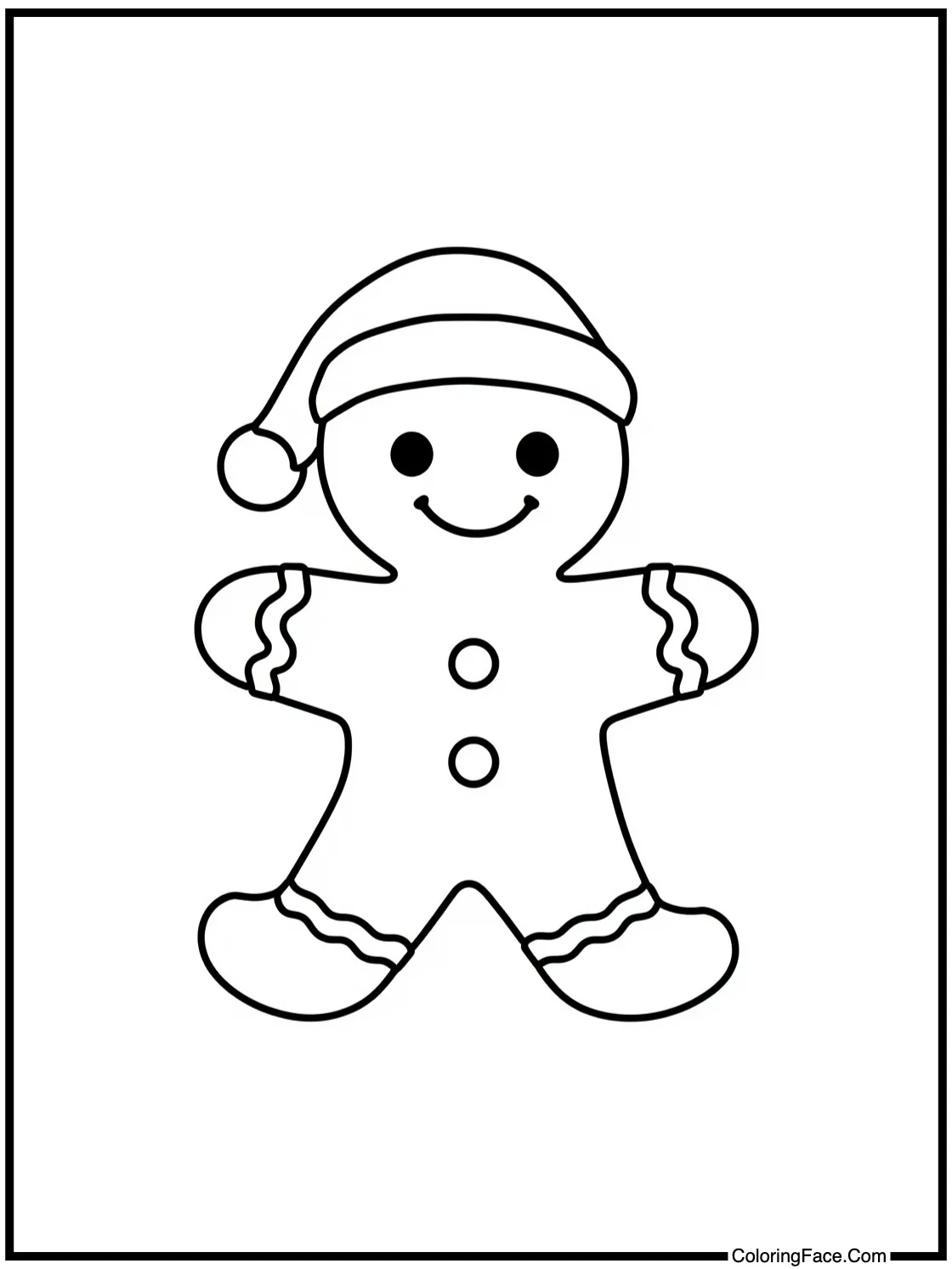 of a happy gingerbread