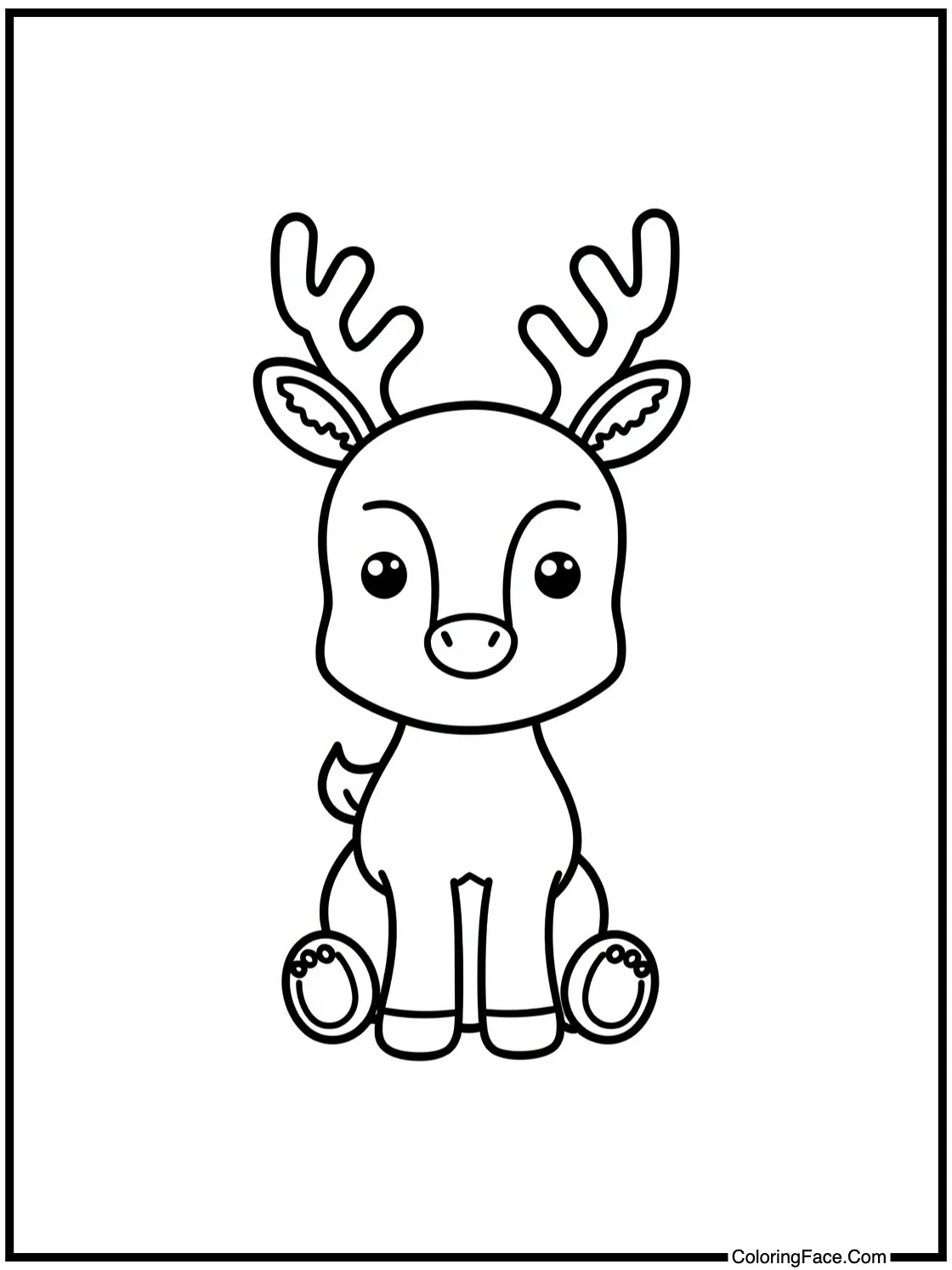 showing a cute reindeer