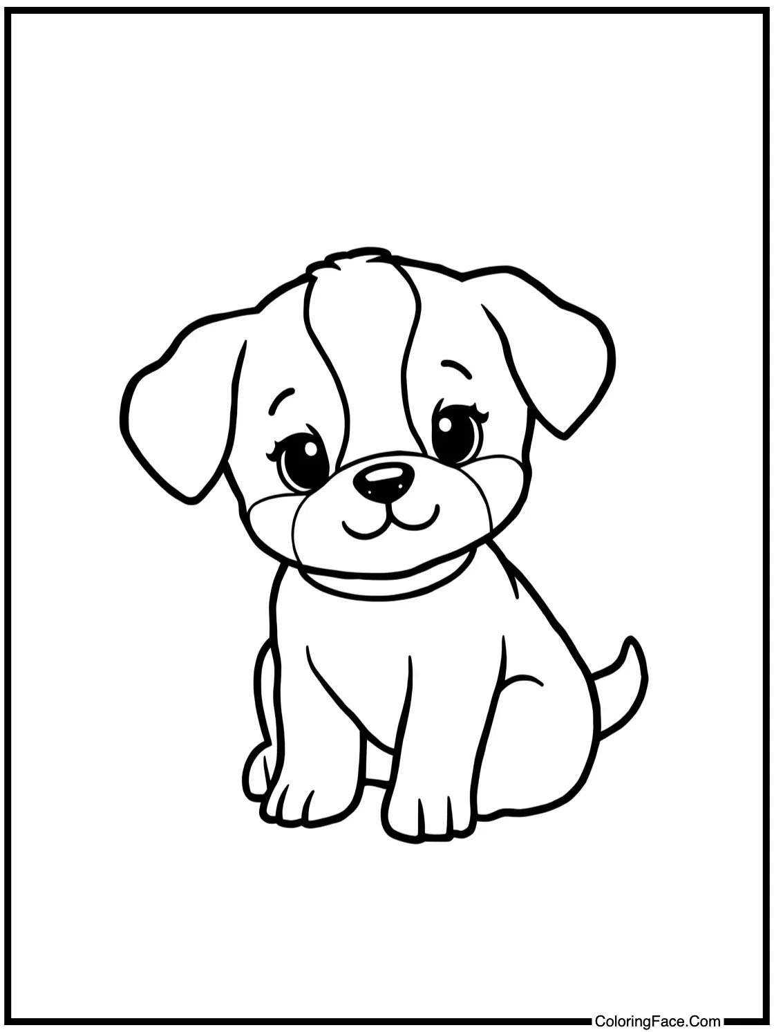 showing a playful puppy