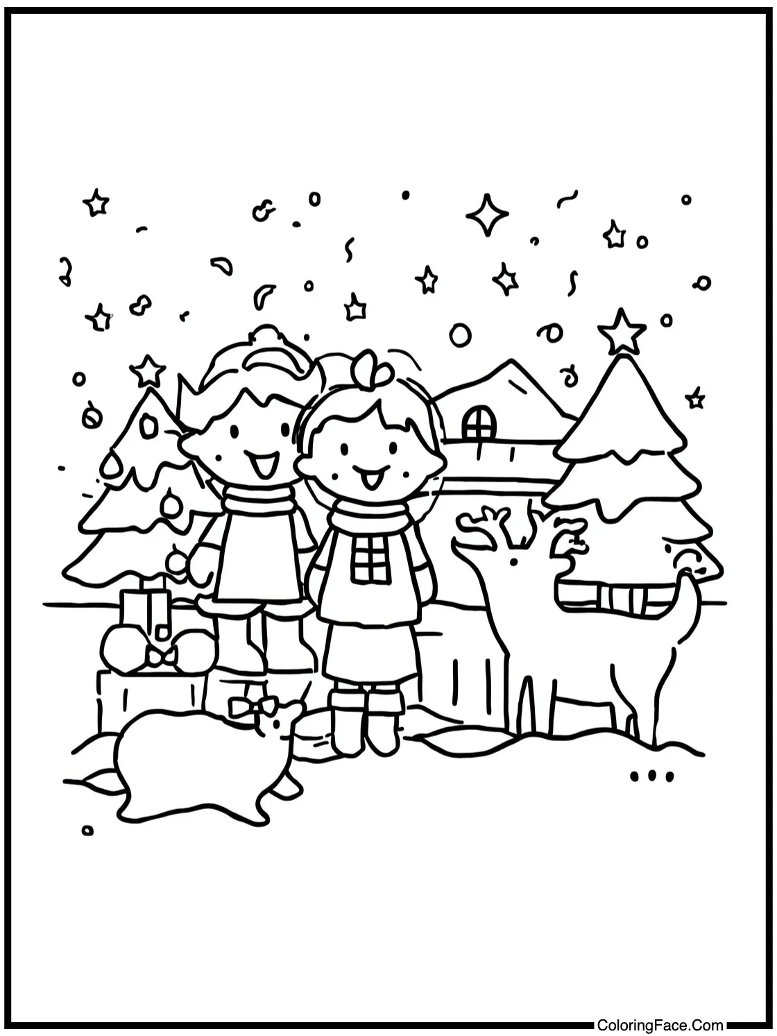 showing a joyful scene