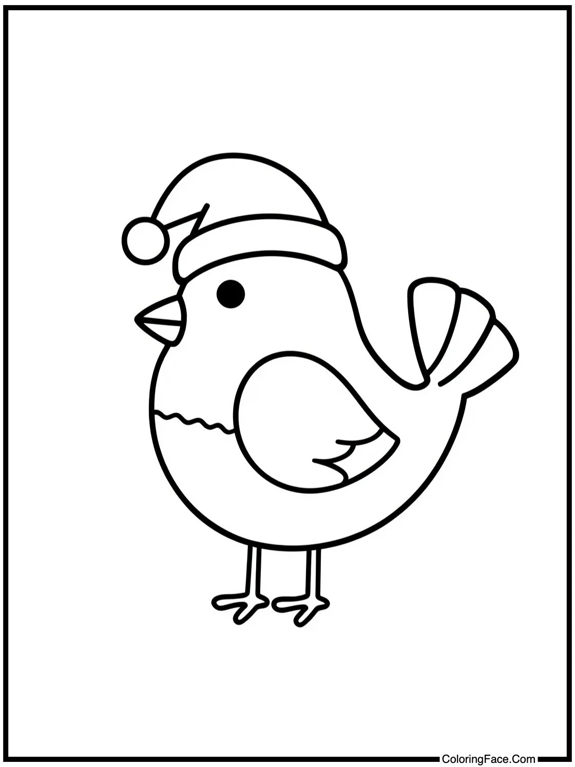 showing a festive bird