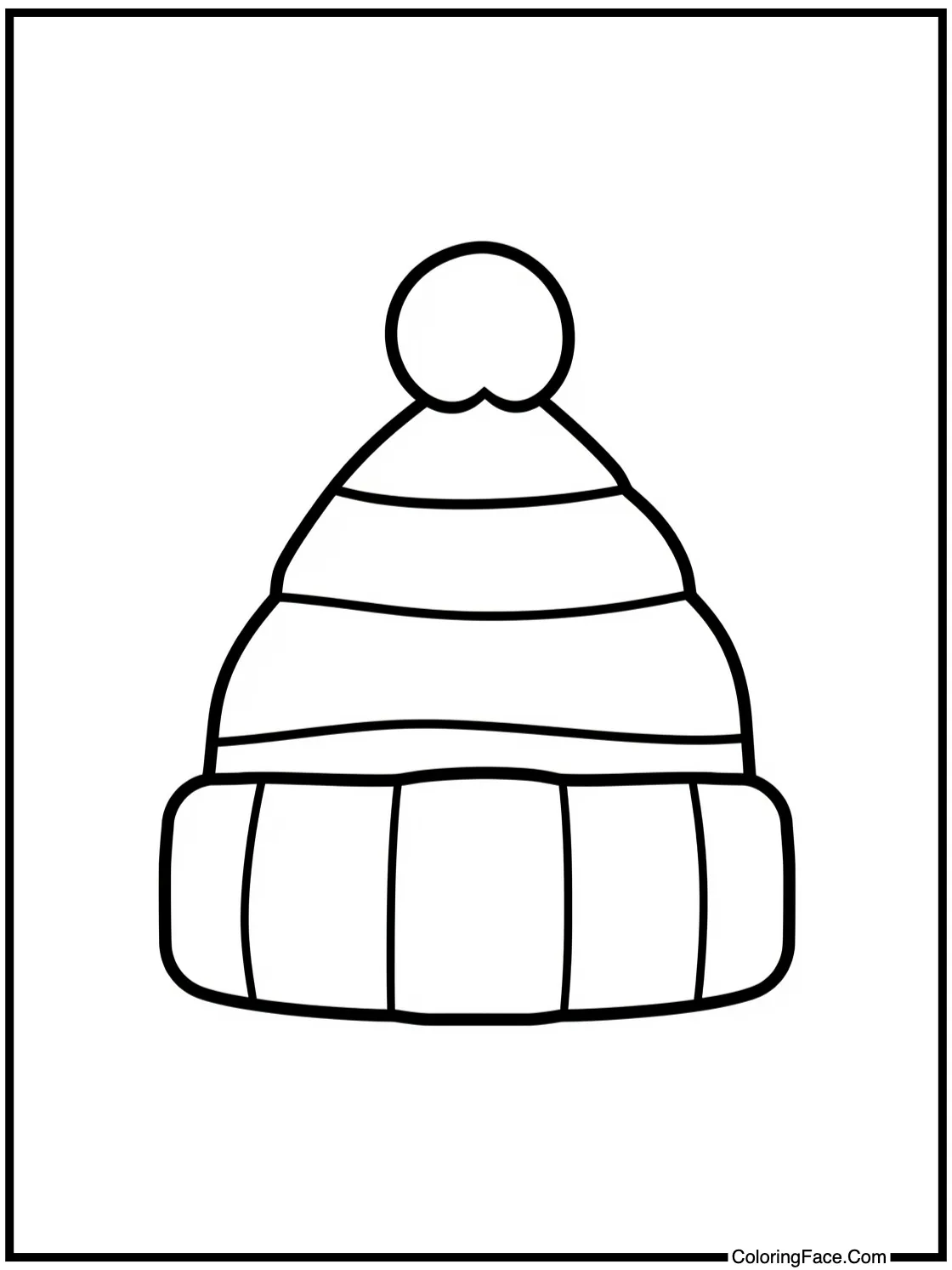 showing a cozy hat