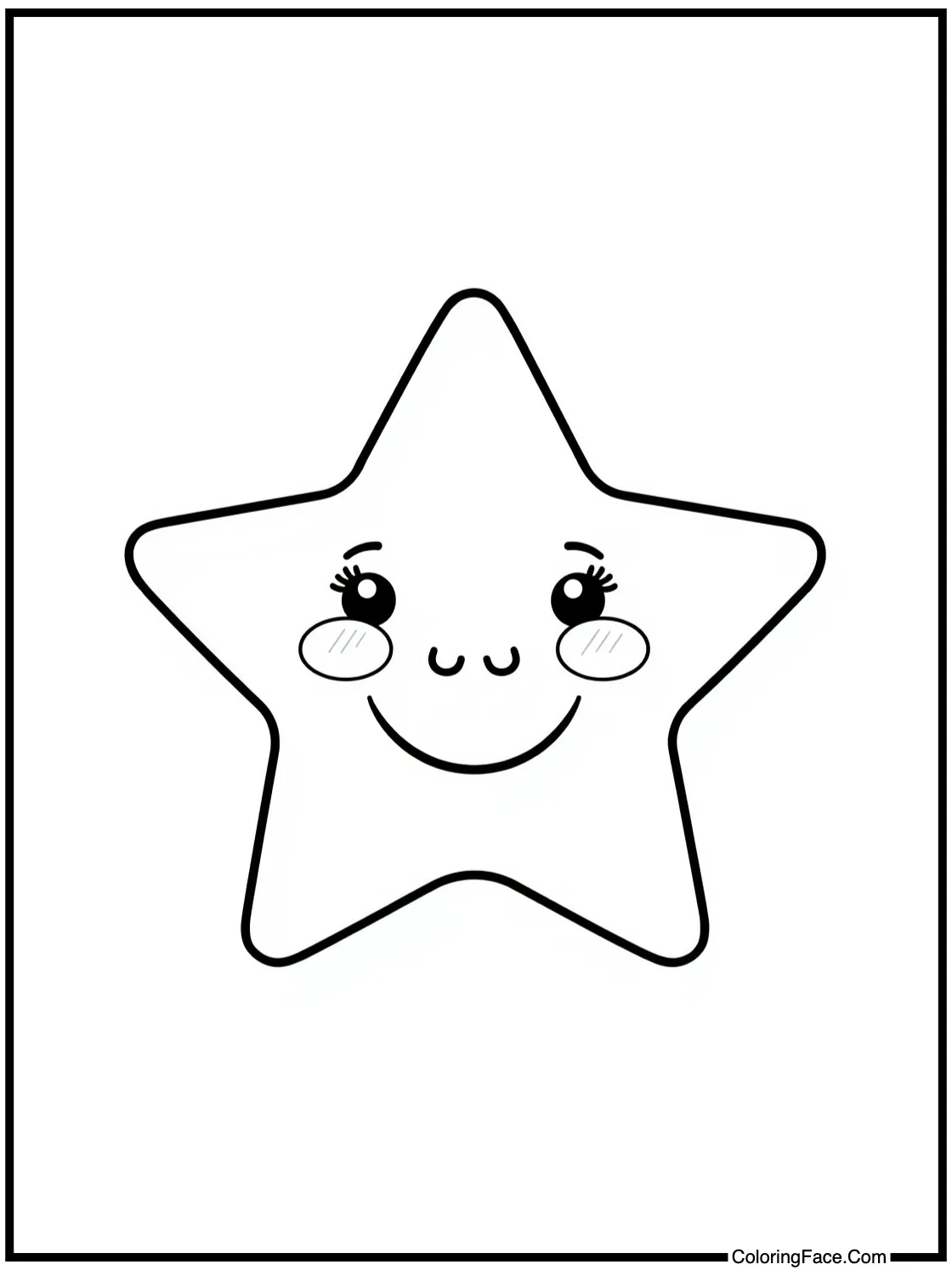 with a cheerful star