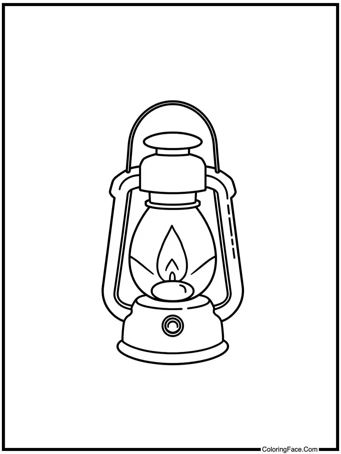 with a little lantern