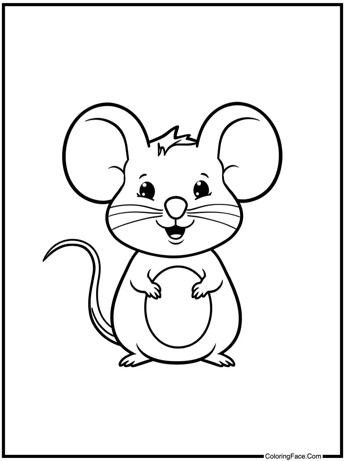 showing a happy mouse