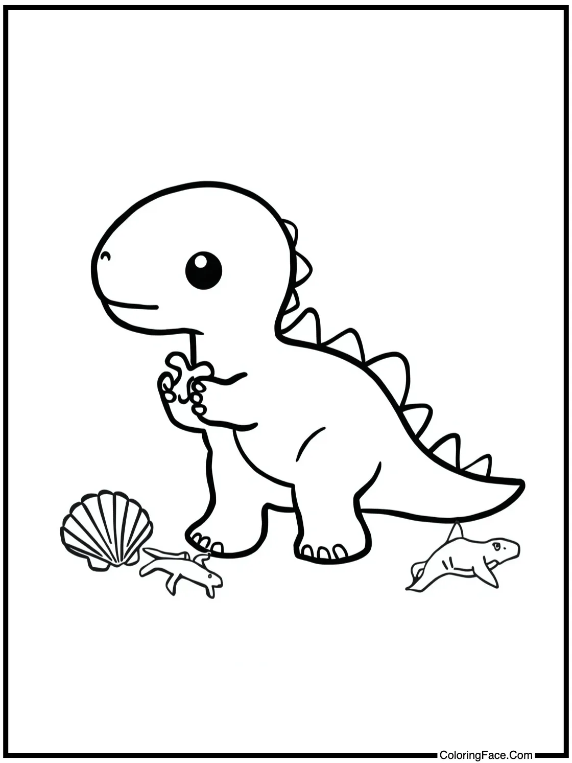 collecting seashells