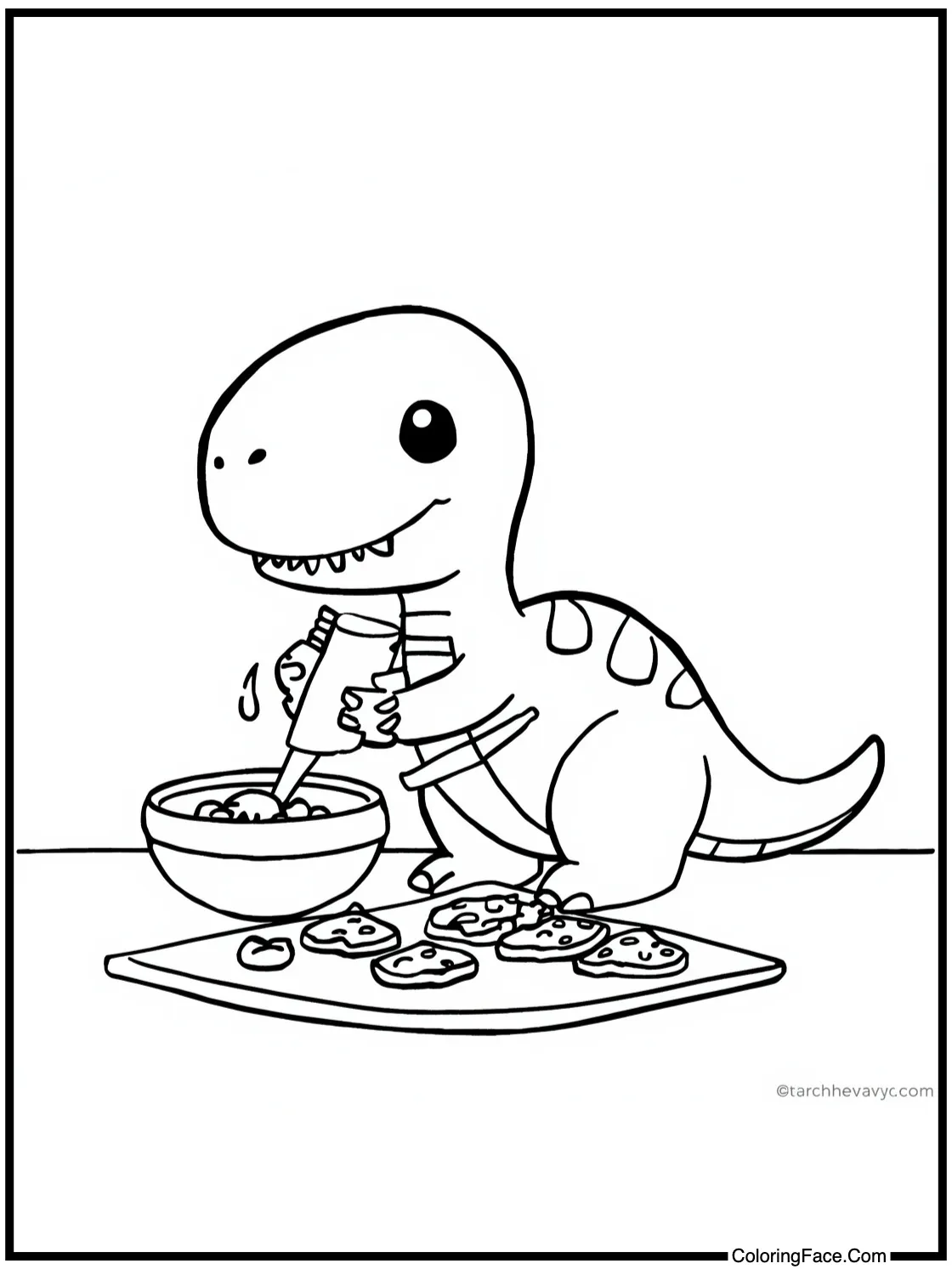 baking yummy cookies