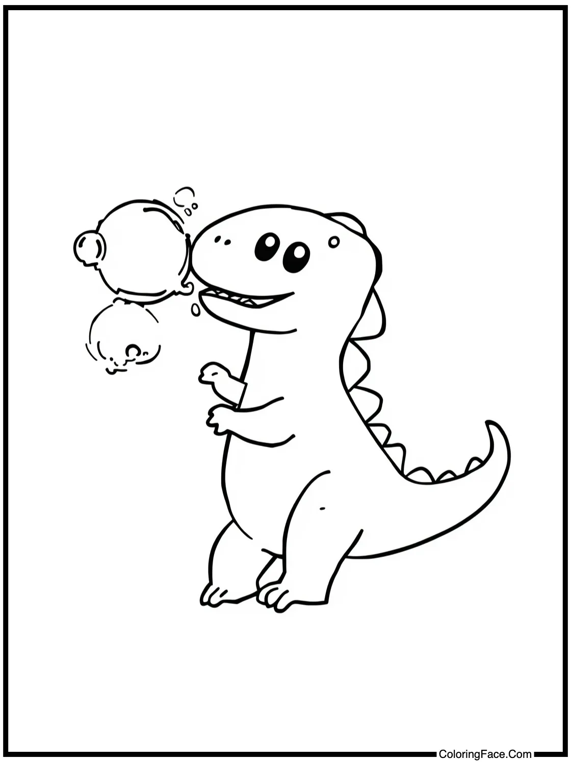 playing with bubbles