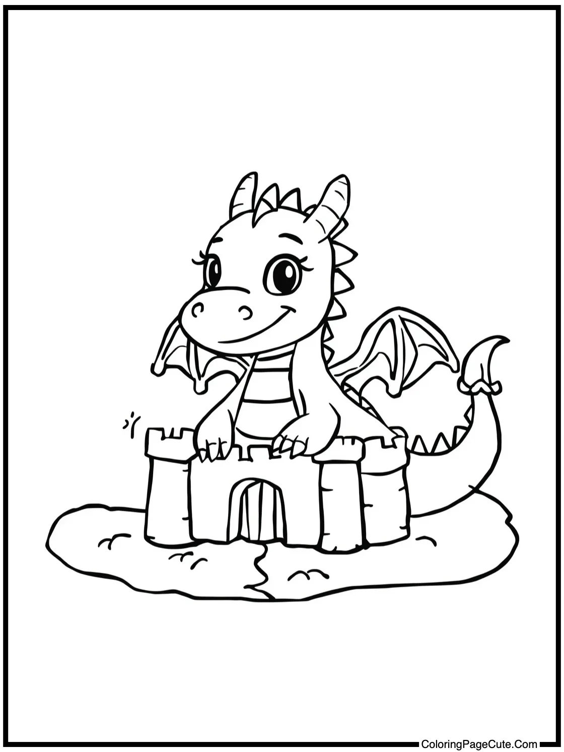 building a sandcastle