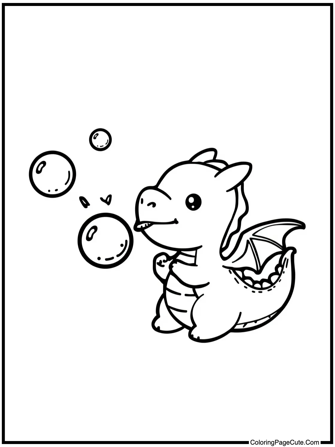 blowing gentle bubbles