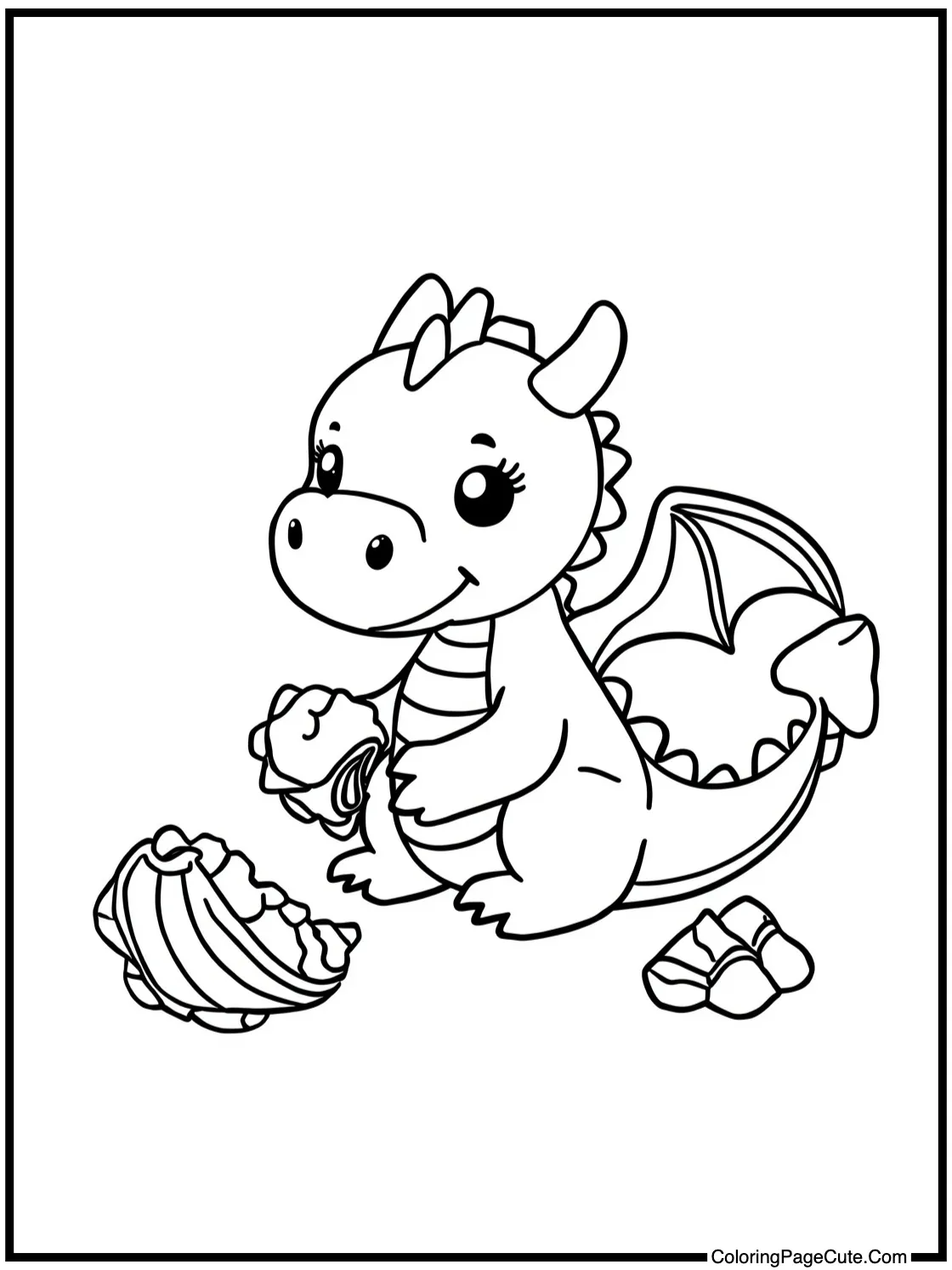 collecting seashells