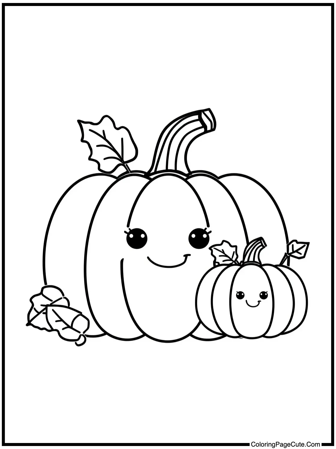 of happy pumpkins