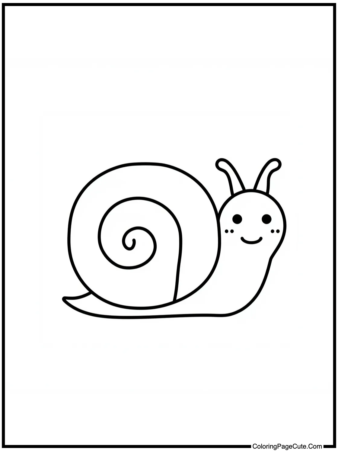 of a tiny snail