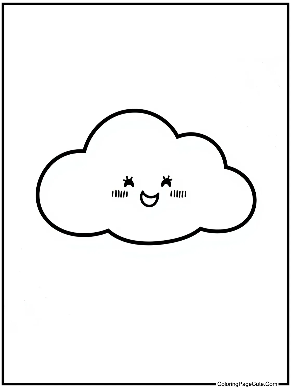 with a happy cloud