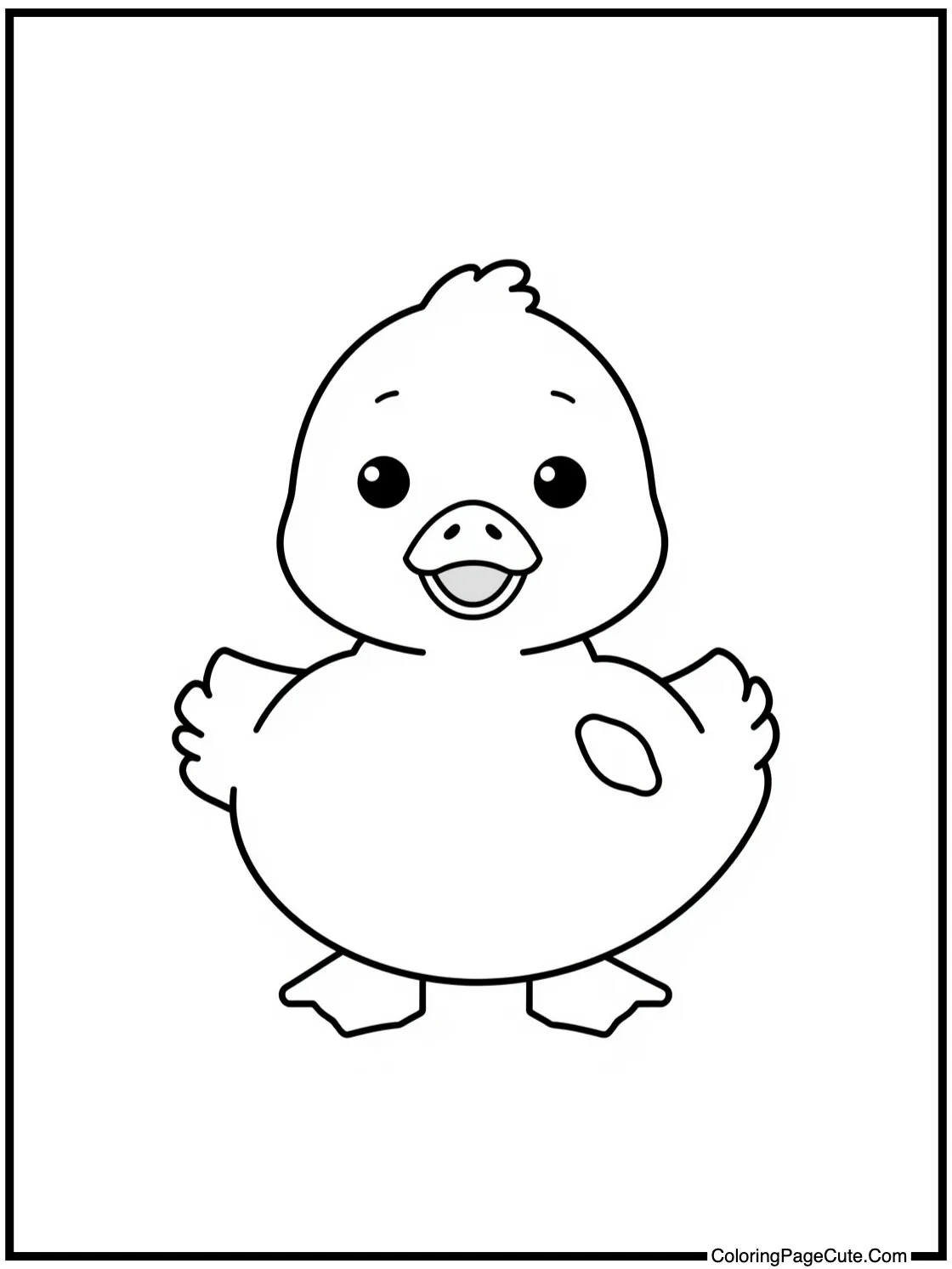 of a happy duck