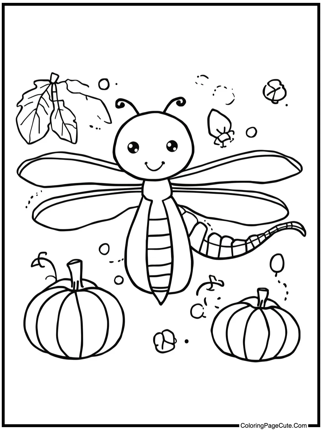 with a friendly dragonfly