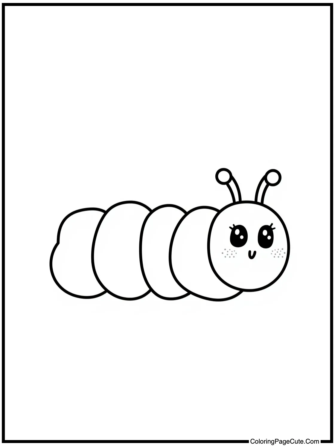 of a cute caterpillar