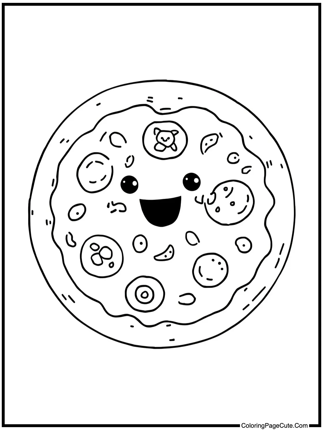 cheerful pizza