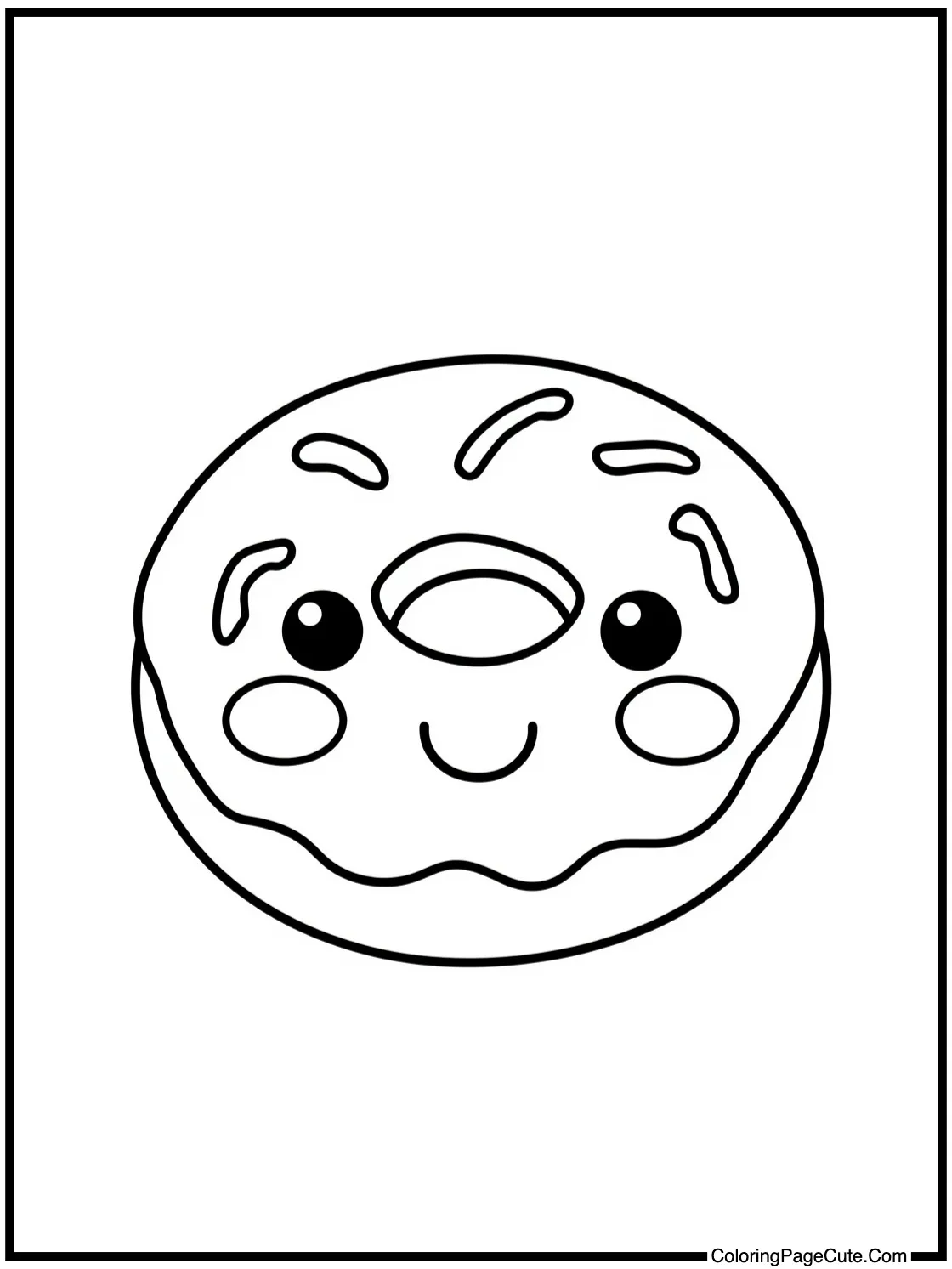 smiling donut