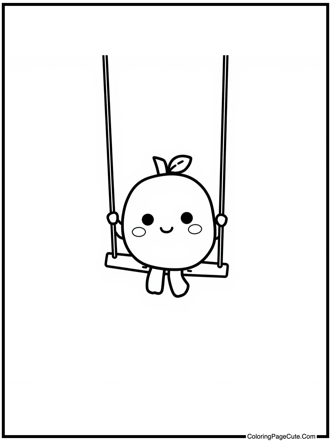 swinging freely