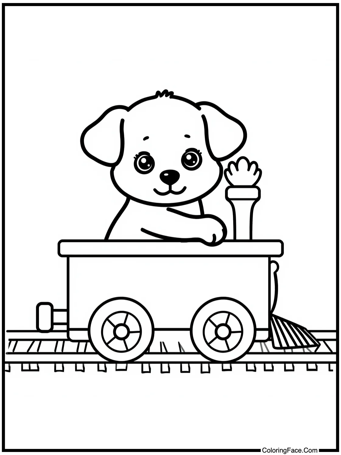 riding a train