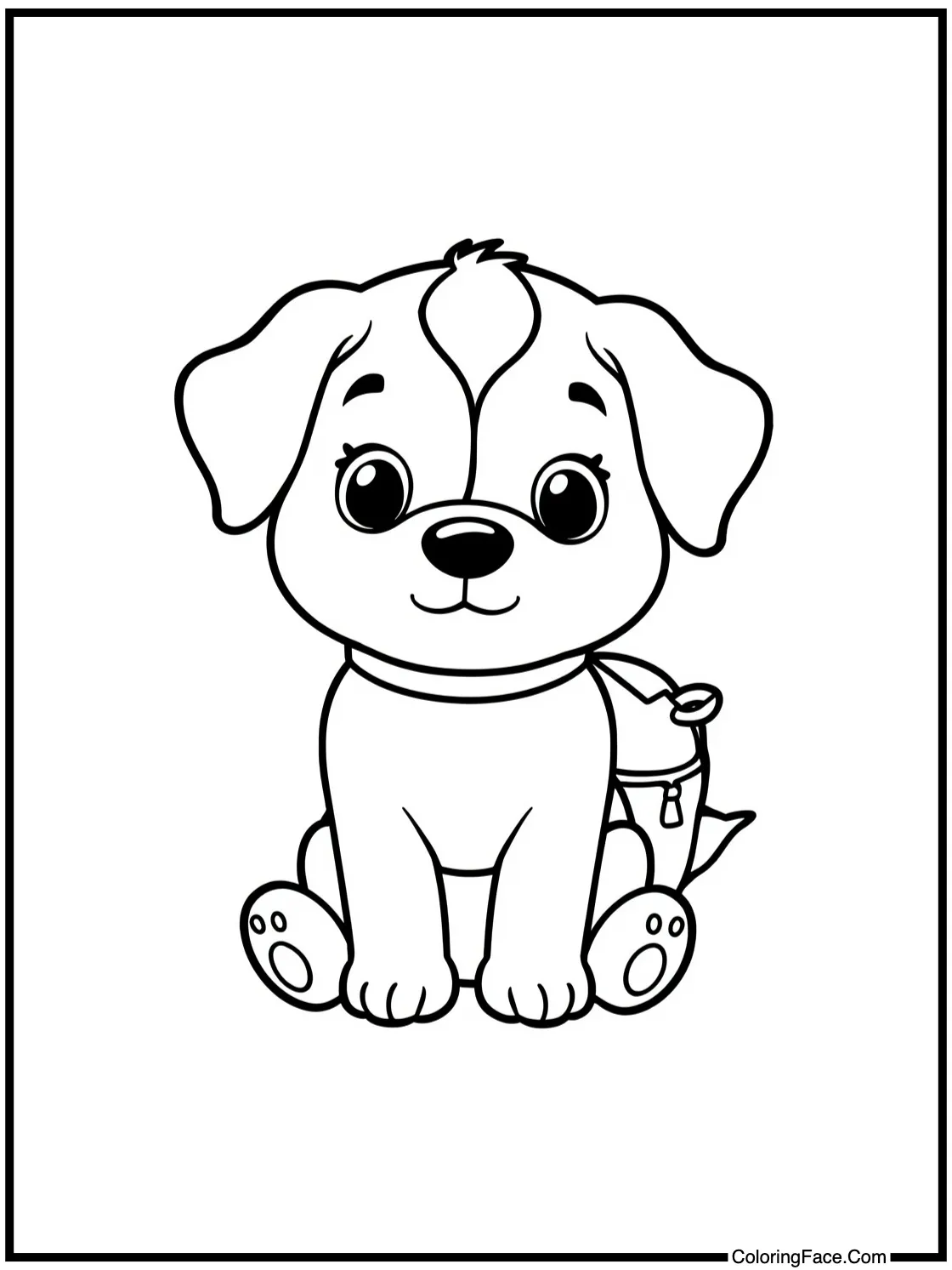 with a little backpack