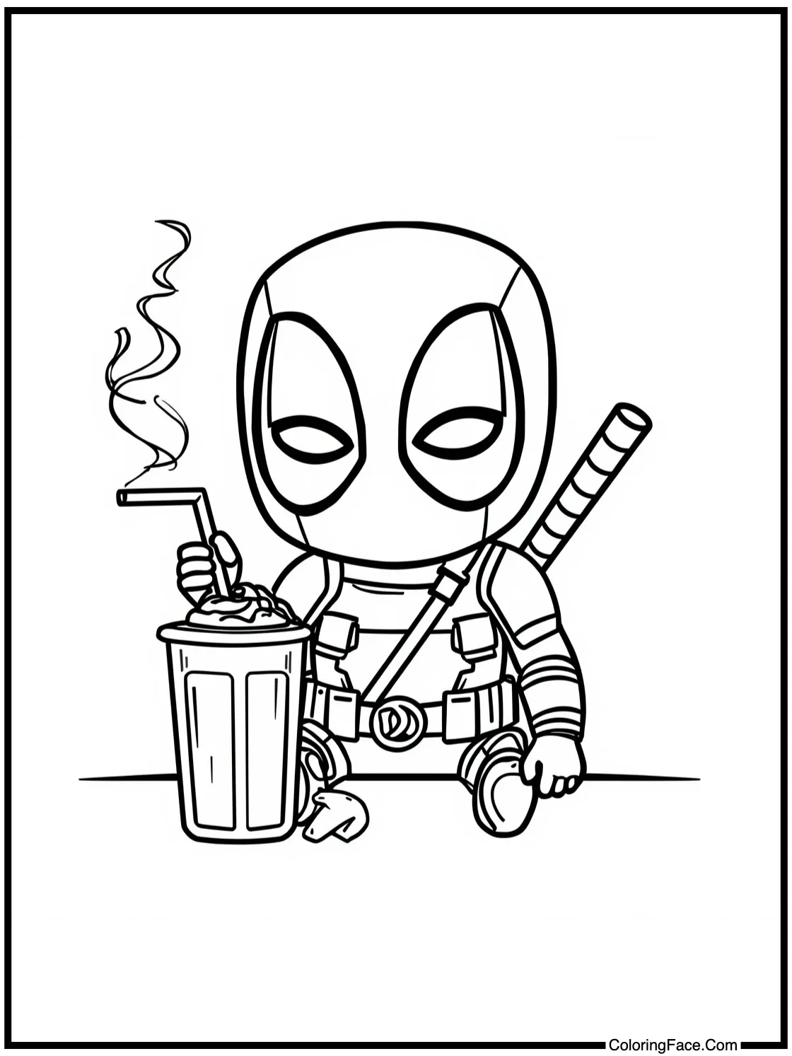 enjoying a warm drink