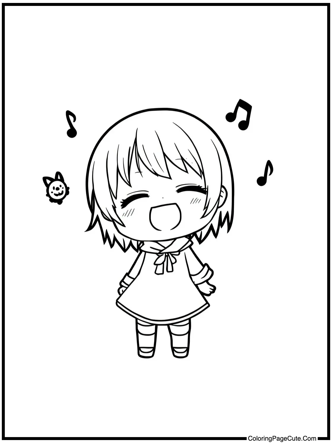 Misa singing happily