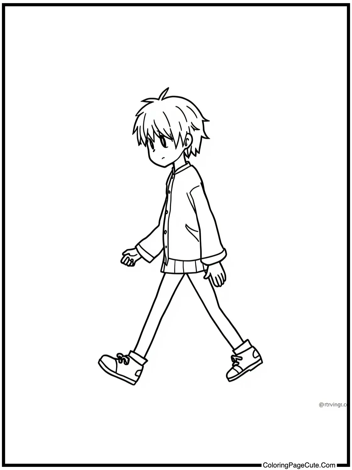 Light walking calmly