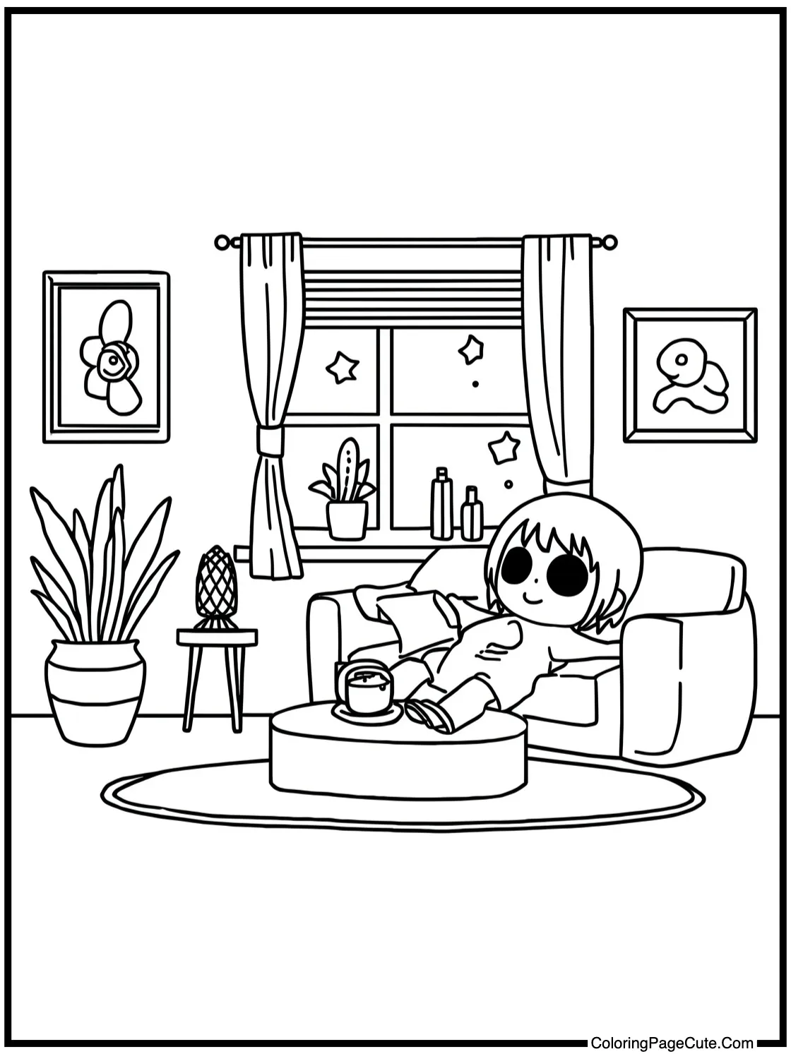 a relaxing indoor scene