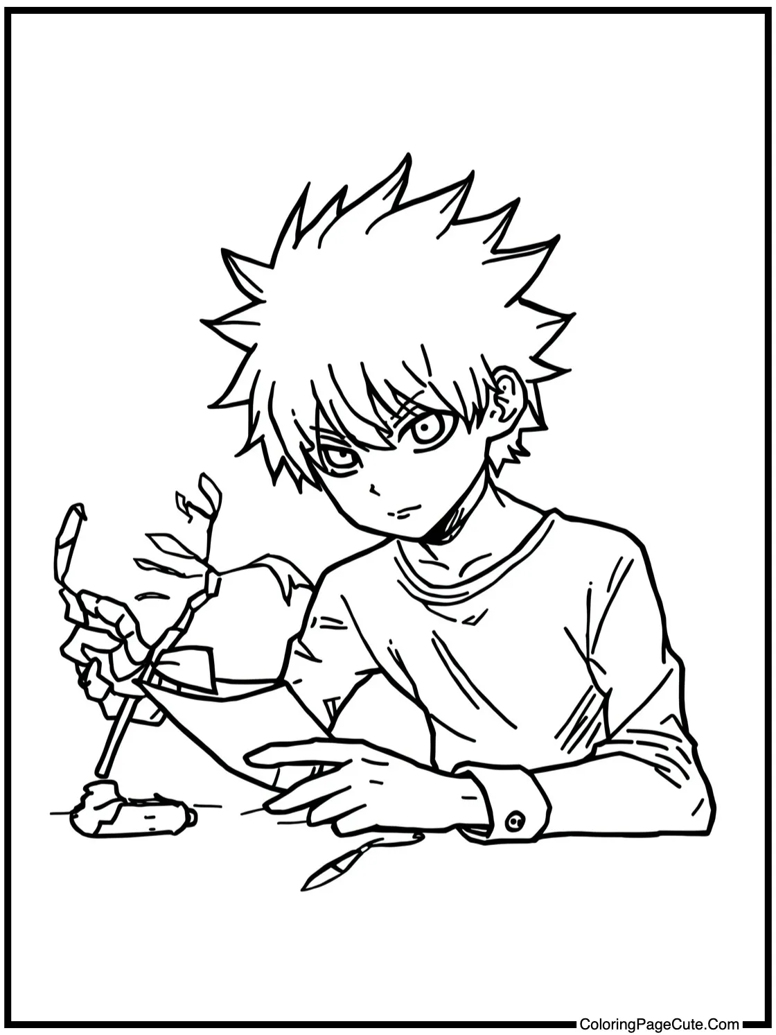 Ryuk observing the world