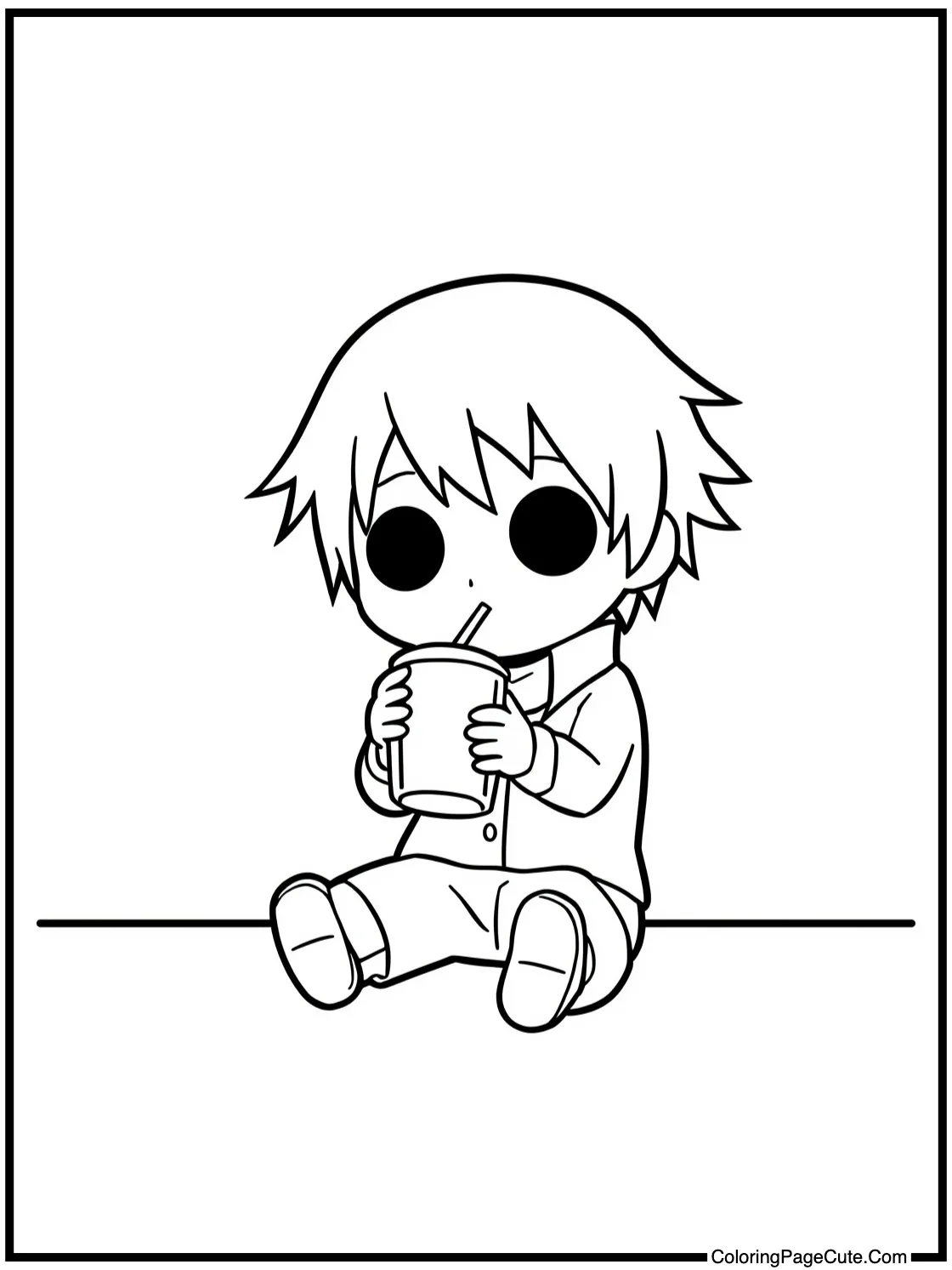 Mello enjoying a drink
