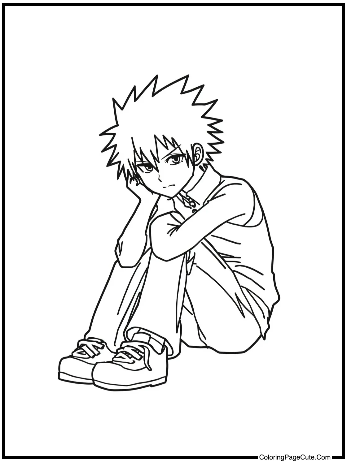 Ryuk watching calmly