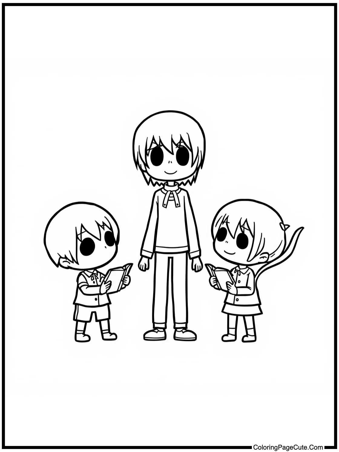 characters sharing stories