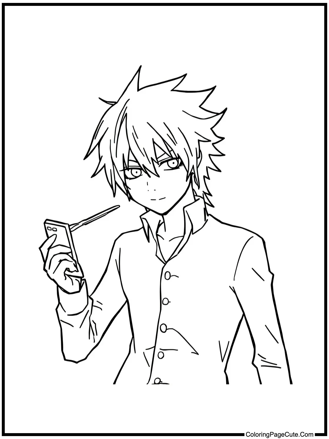 Ryuk observing people