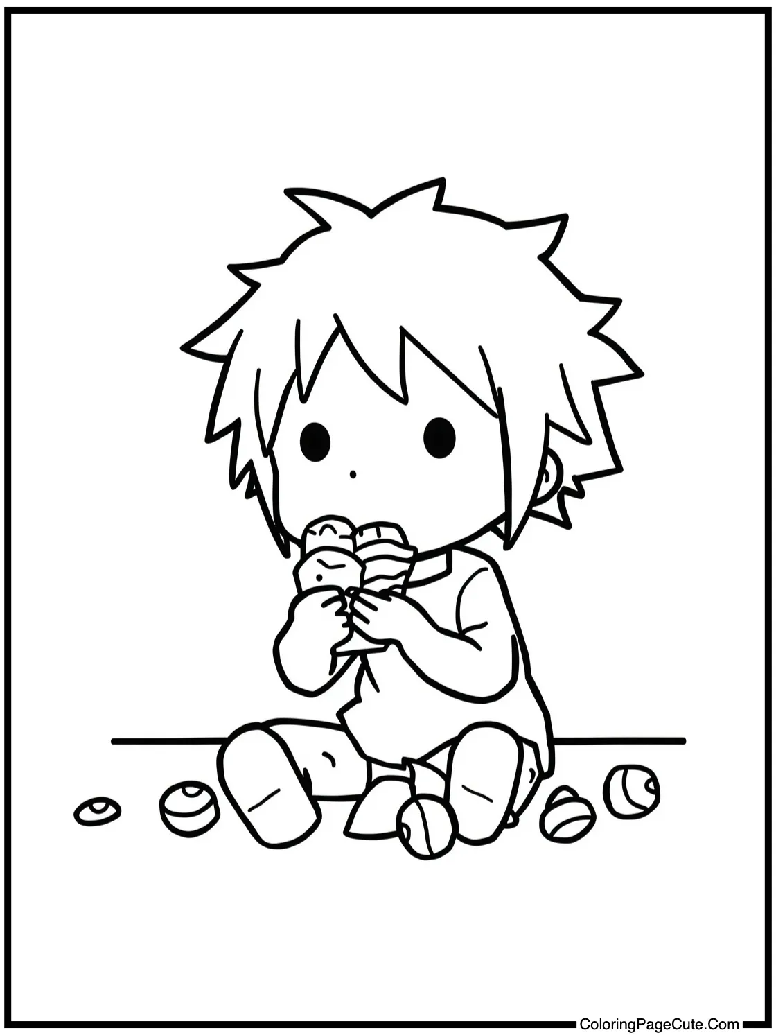 Mello enjoying sweet treat