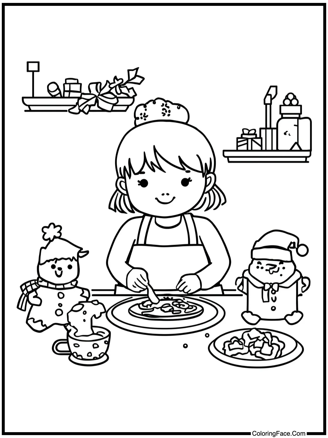 Holiday cookie baking.